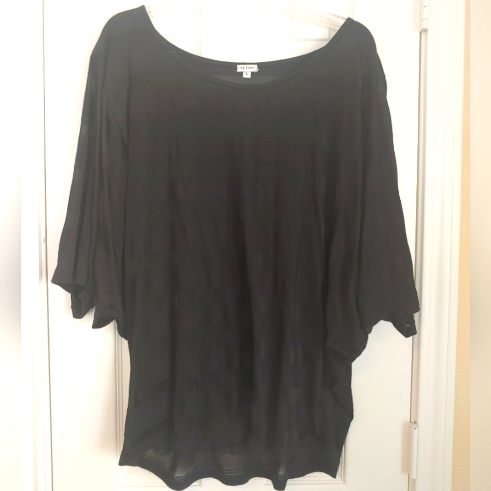 L Satori Sheer blouse